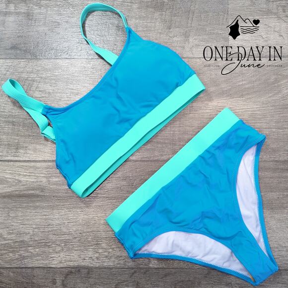 Adisputent Crop Bikini Swimsuit Size S - Picture 3 of 6